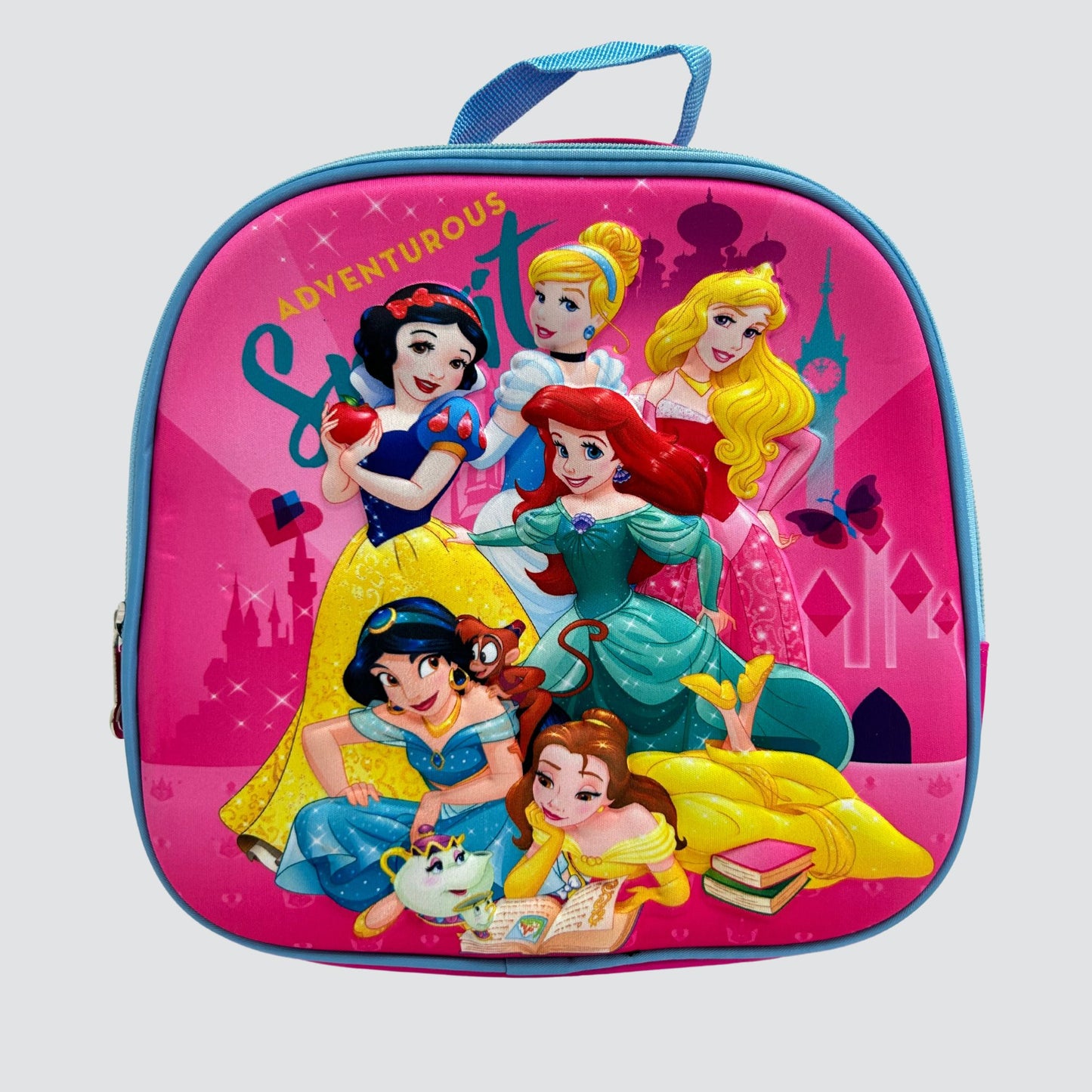 multiple disney princess 3d lunch bag
