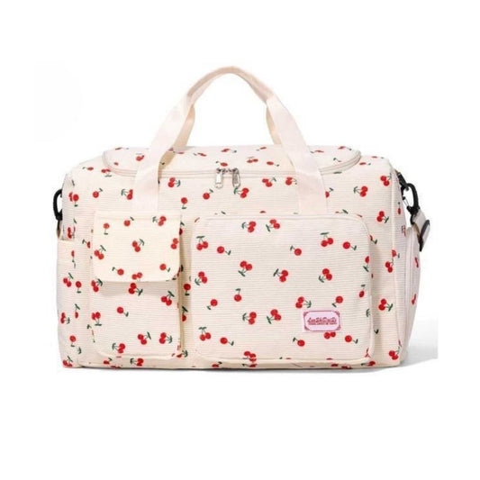 AB203 Cherry Print Duffel Bag
