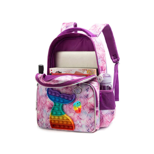 Mermaid Pop- it 3-Piece Backpack Set