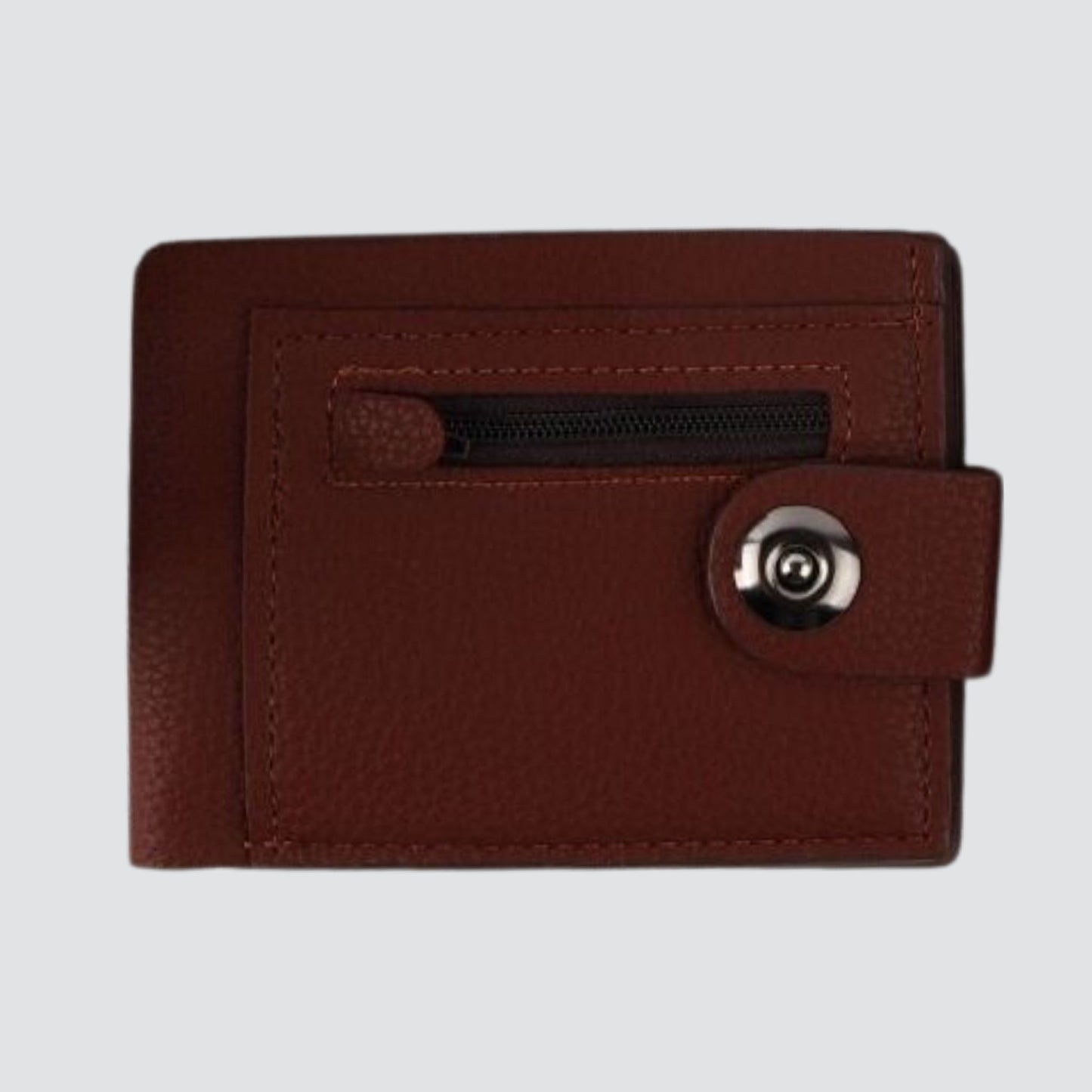 Brown Men's Faux Leather Wallet
