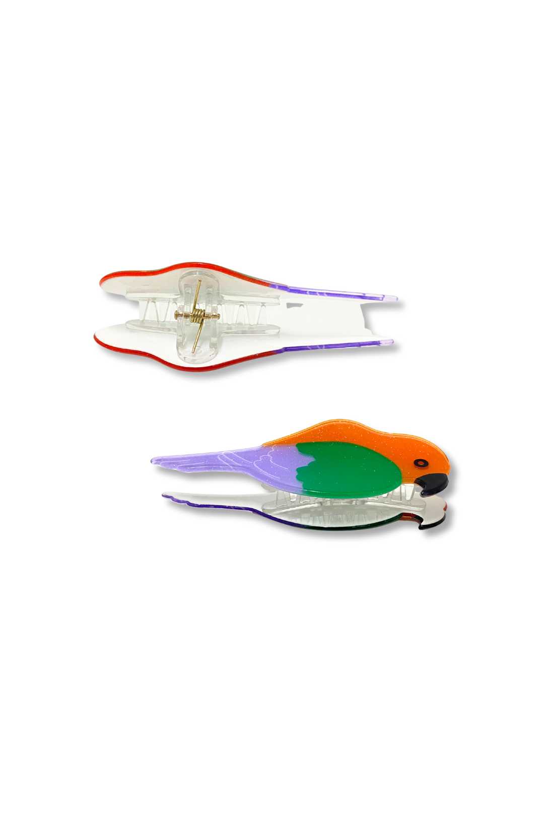 300 20 Glitter Parrot Claw Clip