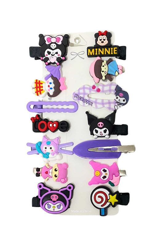 240 20 Purple Hair Clips