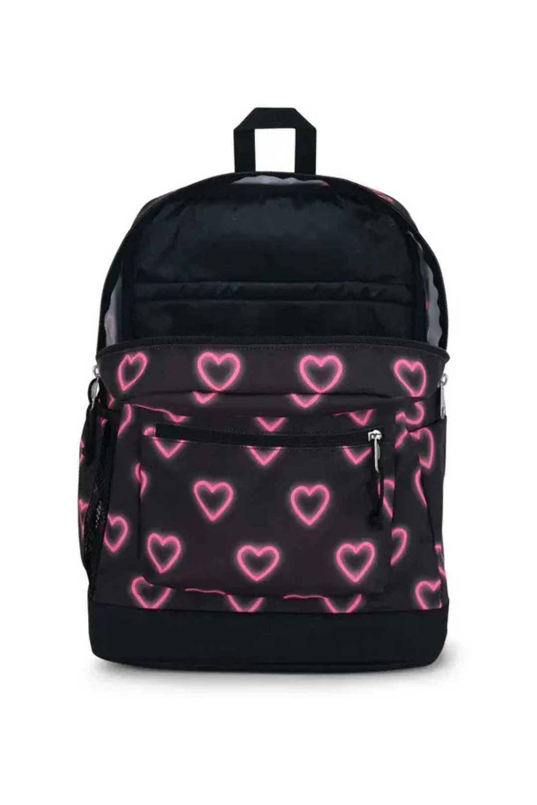 Jansport Crosstown Plus Happy Hearts Black