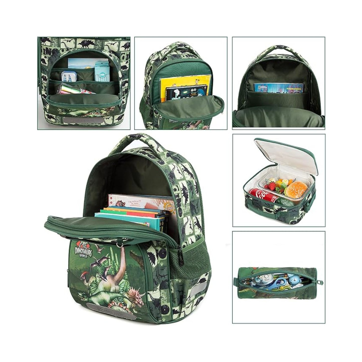 Dinosaur 3-Piece Backpack Set