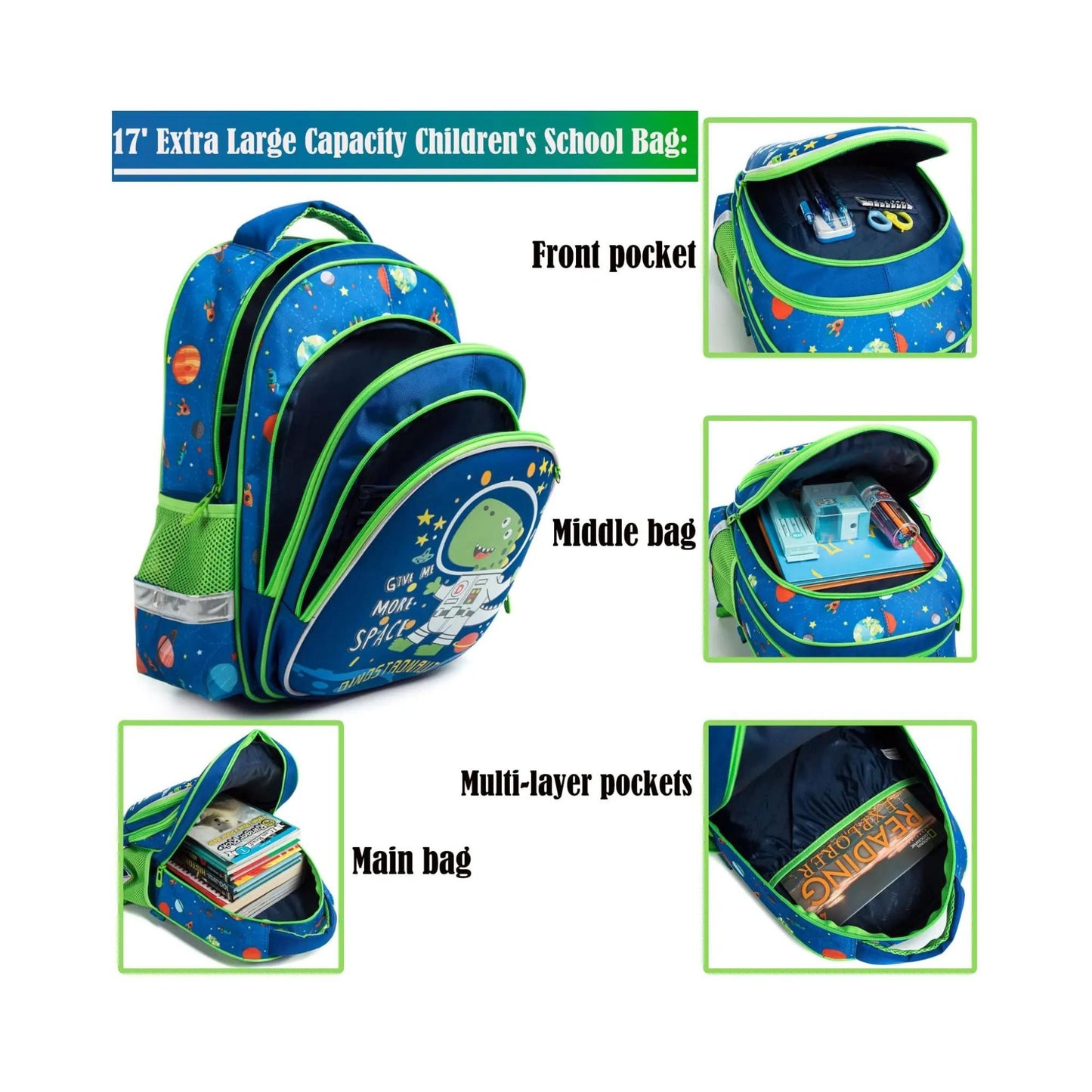 Dinosaur Character Backpack