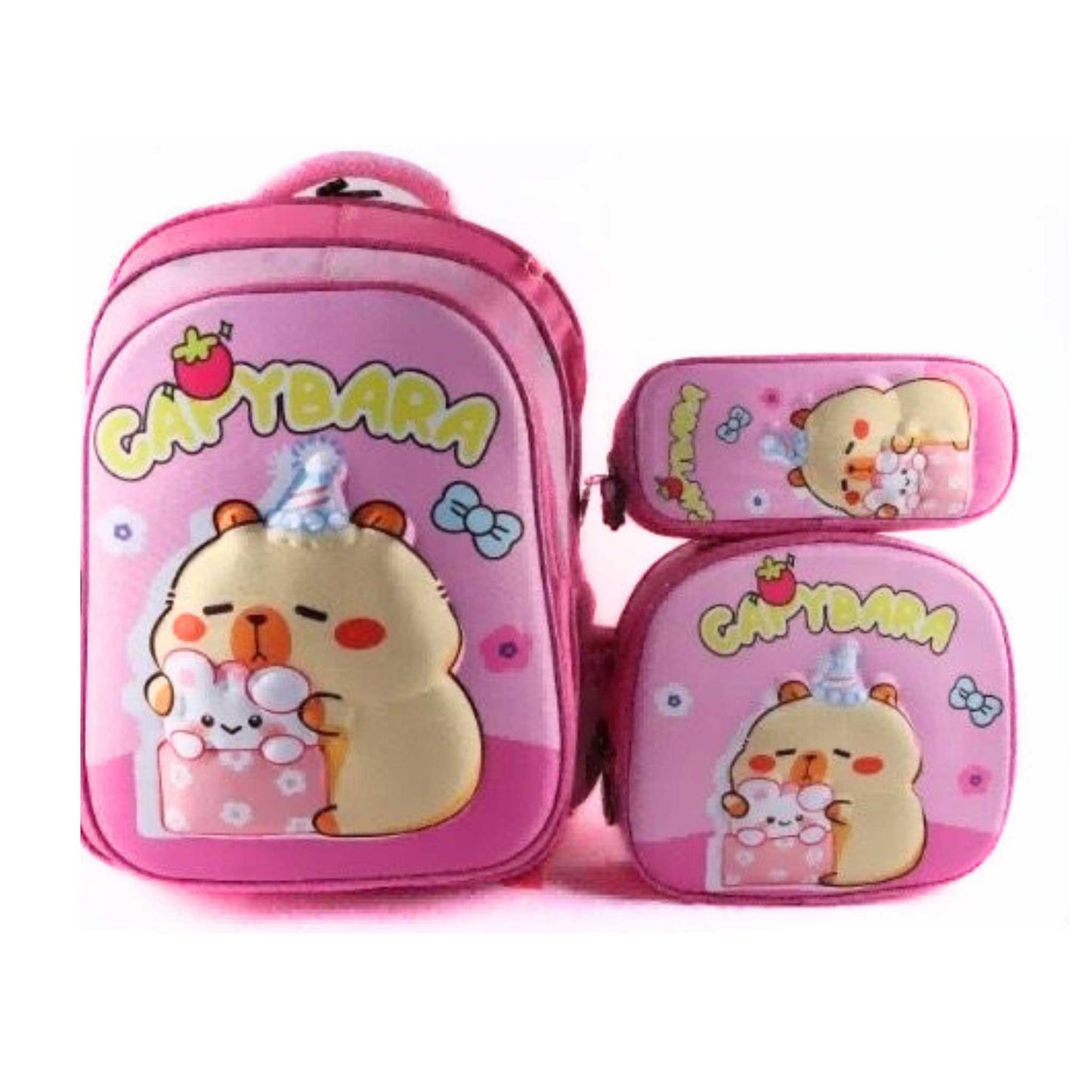 G613 Capybara 3 Piece Backpack set
