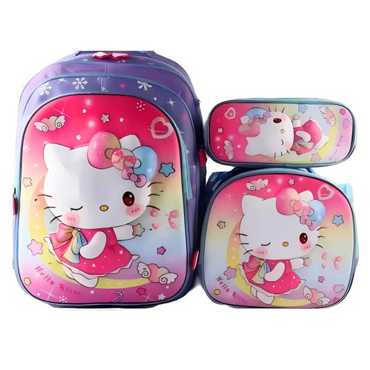 G618 Hello Kitty 3-piece Backpack Set