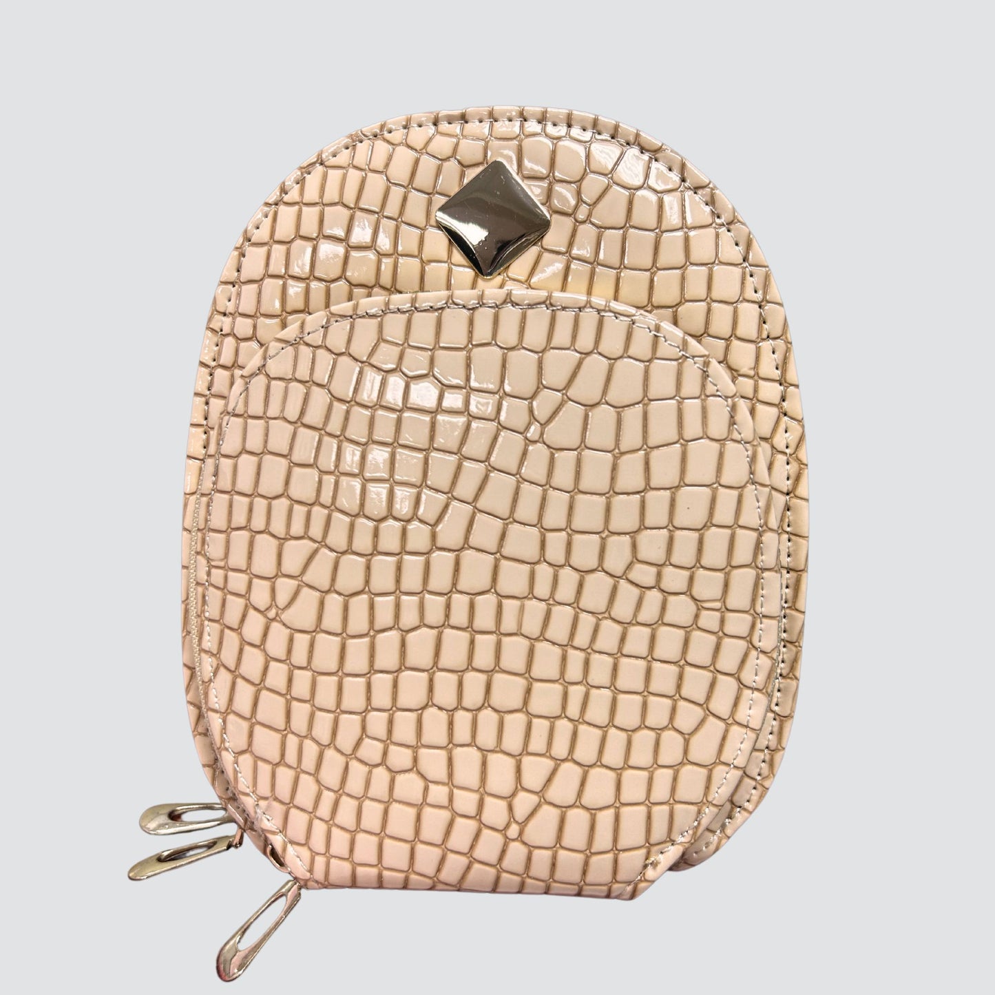 Cream Rounded Crossbody Bag