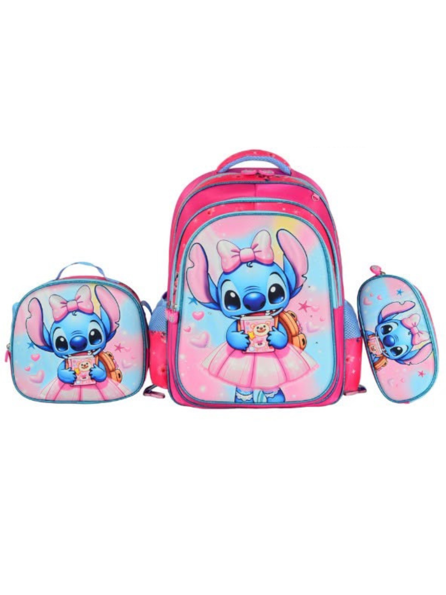 Girls - 3-Piece Light-Up School Backpack Set
