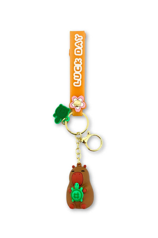 Capybara 3D Silicone Keychain