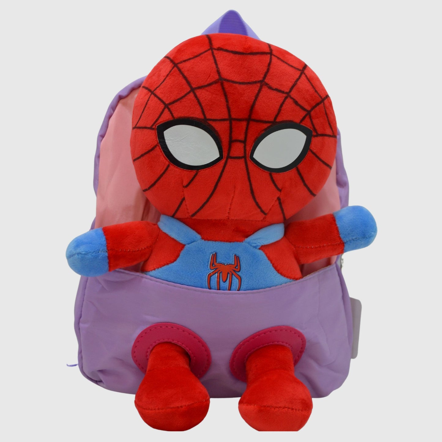 Lilac Mini Backpack With Red Removable Spider-Man Plush Toy