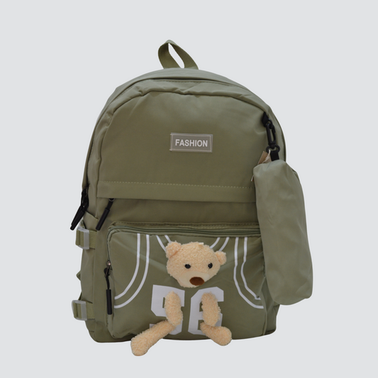 G2553 Fashion Teddy Bear Backpack and Pencil Case