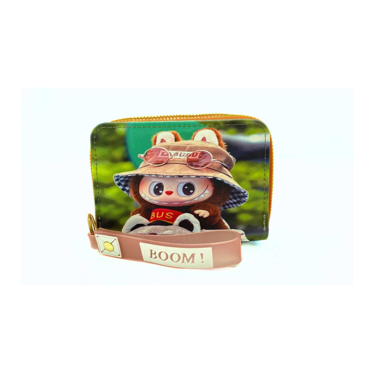 S3798 Labubu Mini Wallet with Wristlet strap