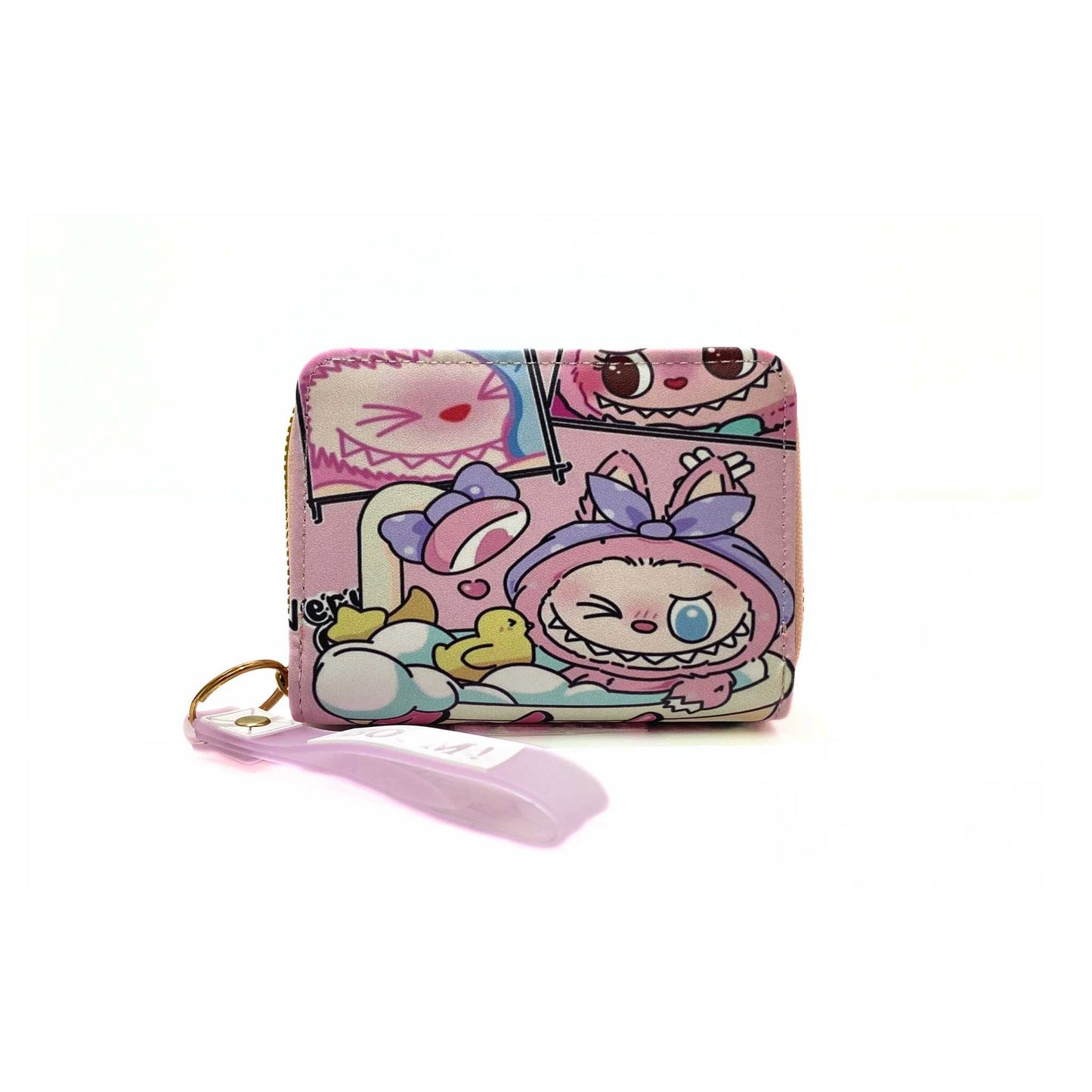S3798 Labubu Mini Wallet with Wristlet strap