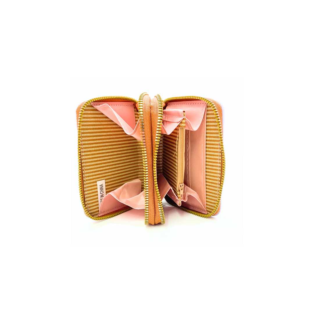 S3797 Capybara Mini Wallet with beaded Wristlet strap