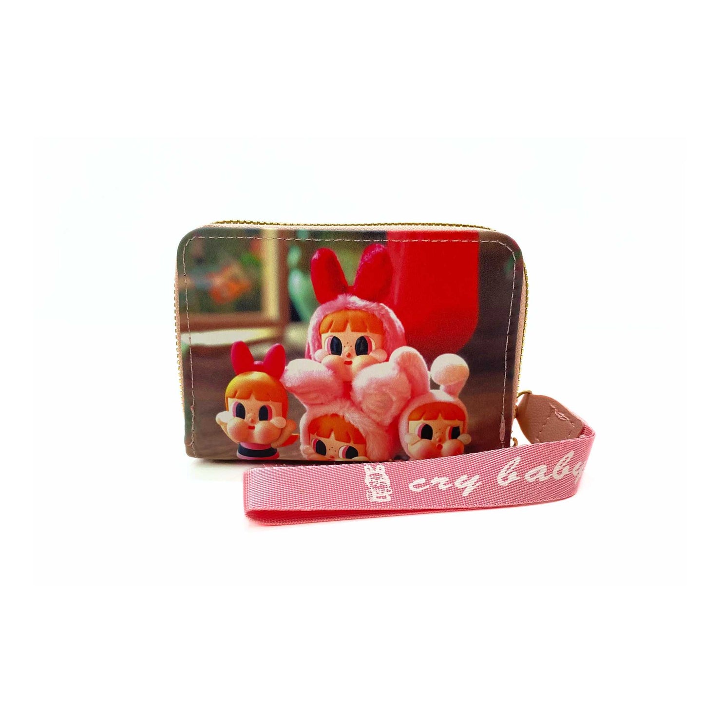 S3895 Crybaby Mini Wallet with Wristlet strap