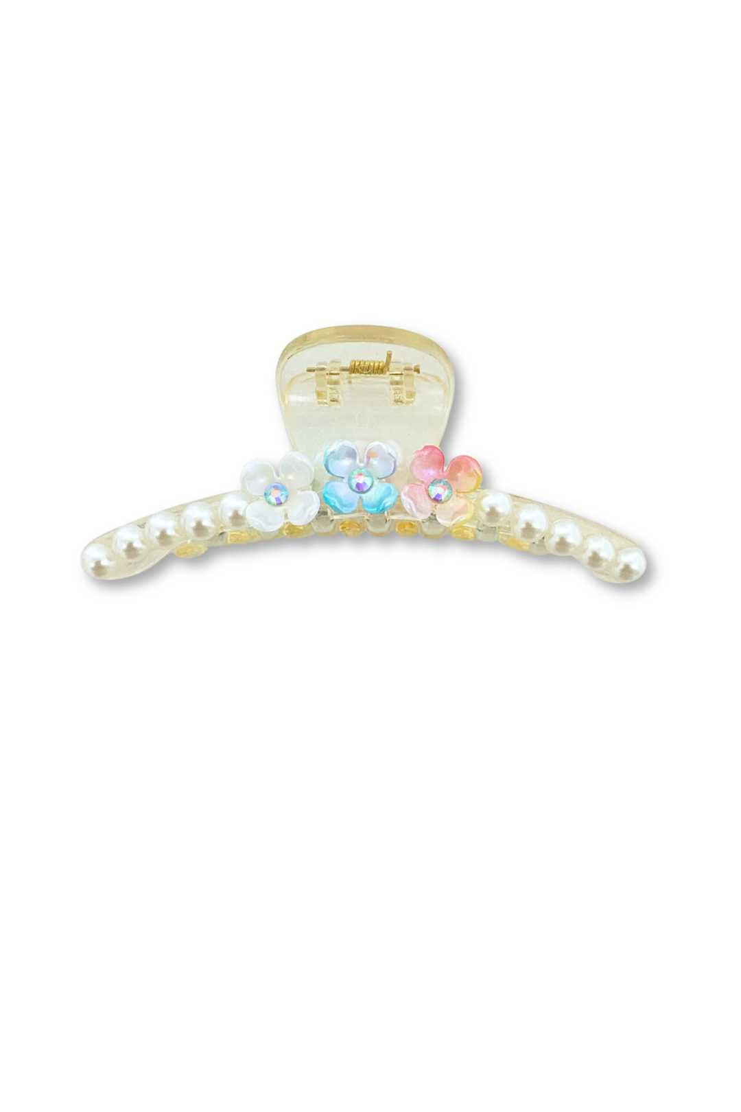 155 20 Flower Beaded Claw Clip
