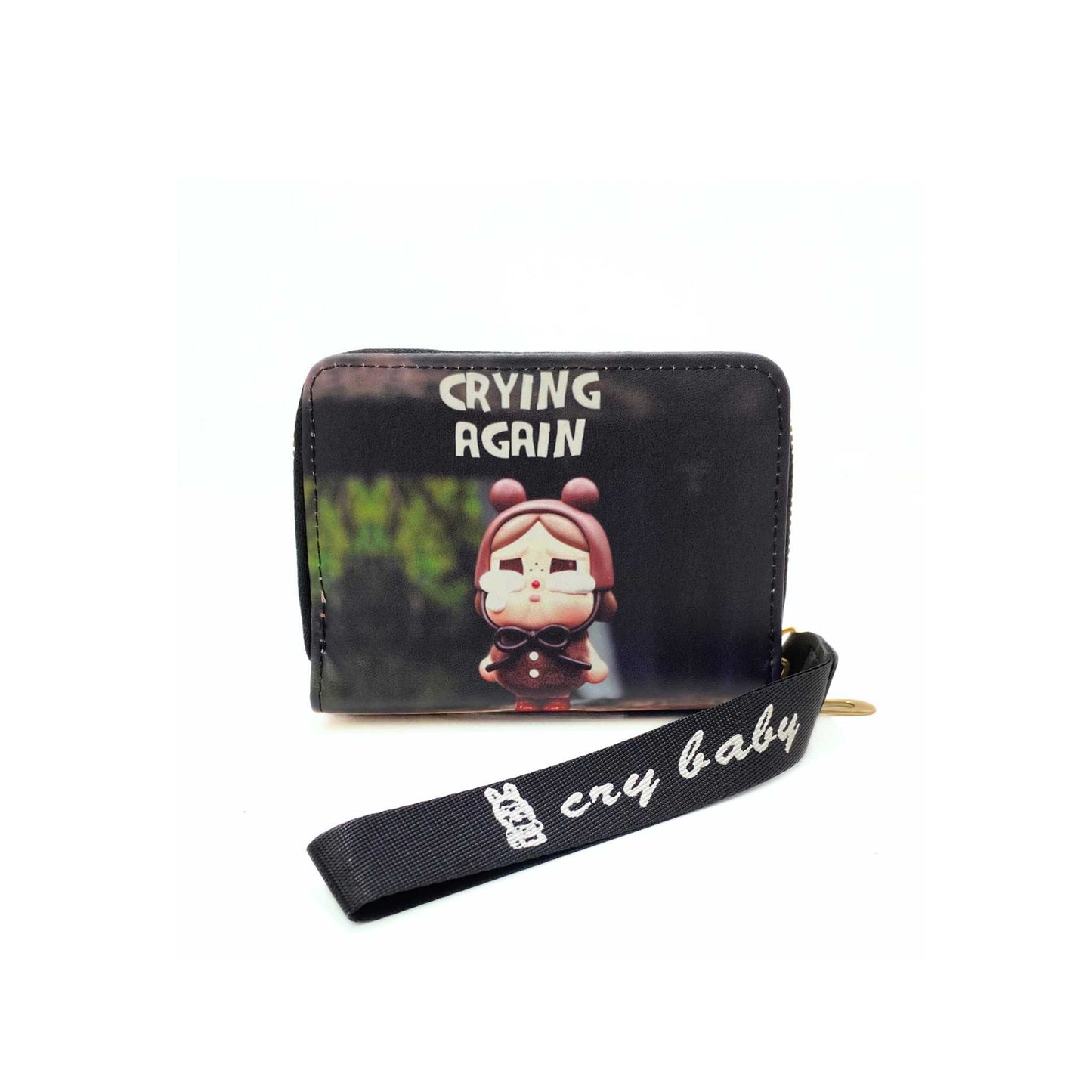 S3895 Crybaby Mini Wallet with Wristlet strap