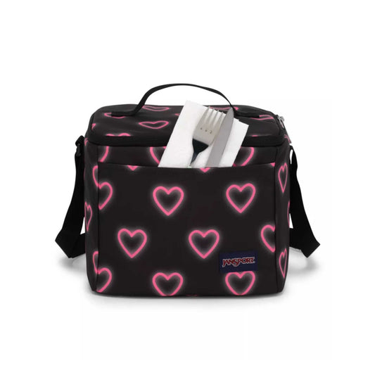 Jansport Super Snack Happy Hearts Black