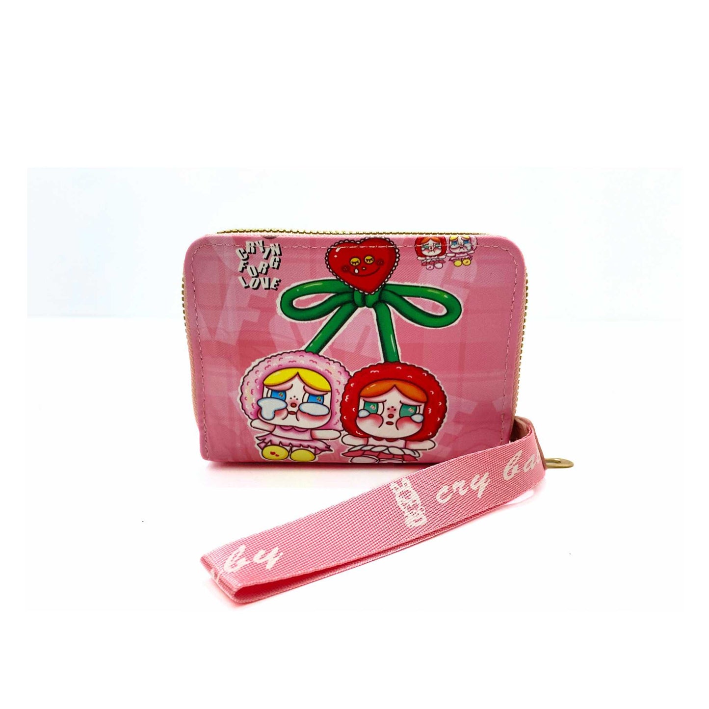 S3895 Crybaby Mini Wallet with Wristlet strap