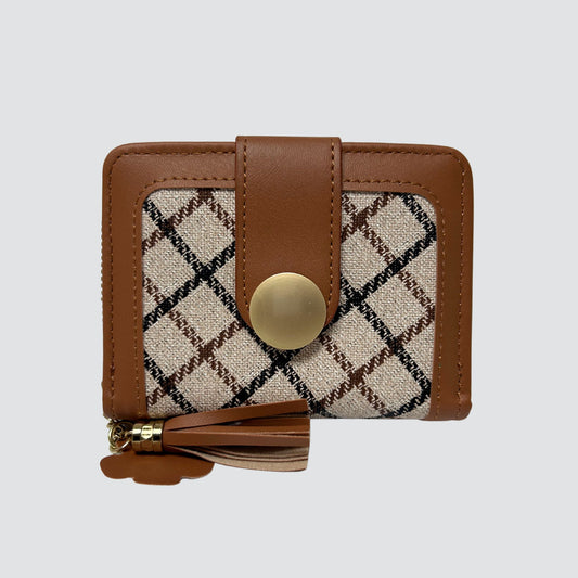 Brown Pattern Mini Wallet