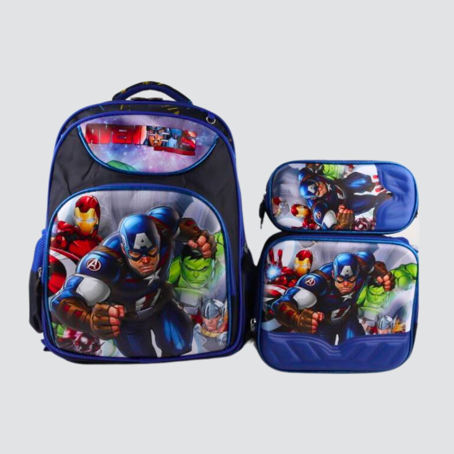 jansport avengers backpack and Lunch Box Set for Boys School Bundle, More | Insulated Lunch Bag & 16" Large Durable Superhero Bookbag Plus Water Bottle, Stickers, More Marvel Avengers Age of Ultron Thor Jansport Superbreak Backpack Avengers Jansport