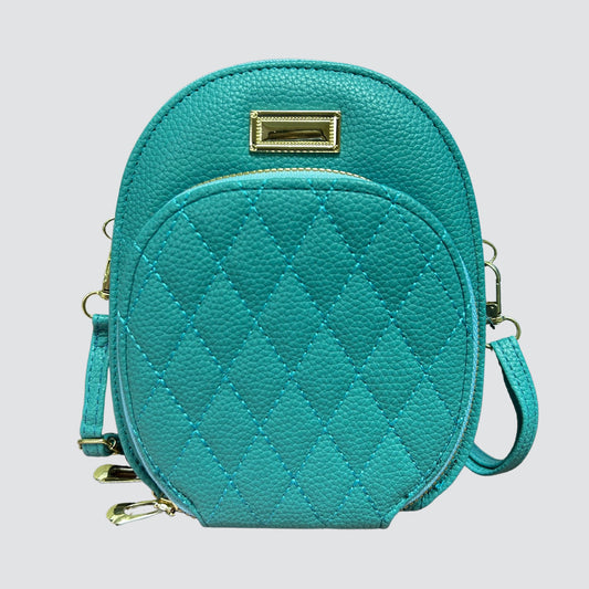 Teal Rounded Crossbody Bag