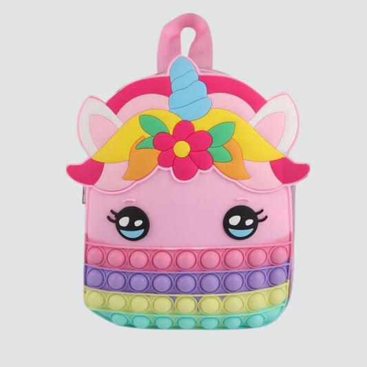 Pink Mini Unicorn PopIt Backpack
