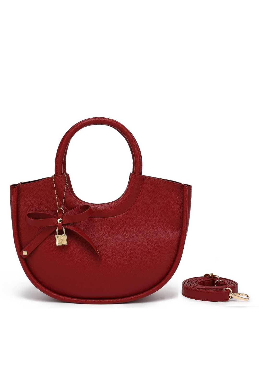 BDS2535 Bosalina Tote Handbag with Bow Keychain