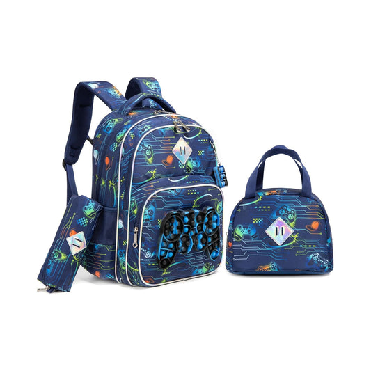 Video Game Pop-It 3-Piece Backpack Set