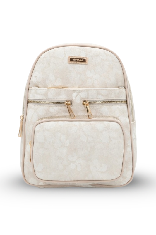 Elegant Floral Textured Backpack