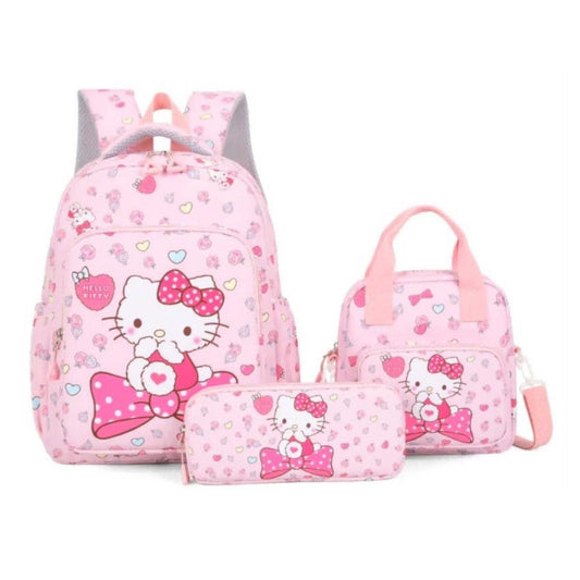 G646 Hello Kitty 3 Piece Backpack Set