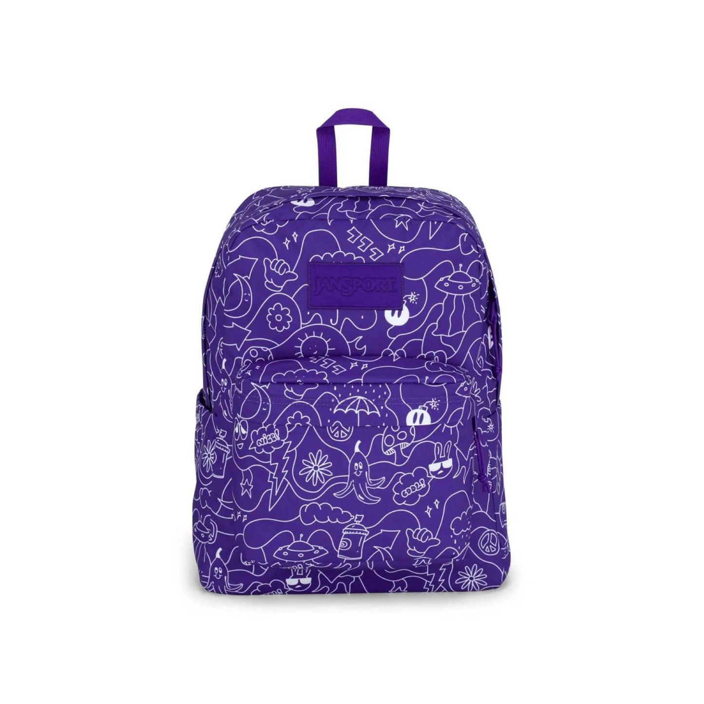 Jansport Superbreak Plus Dub Doodle Purple Backpack