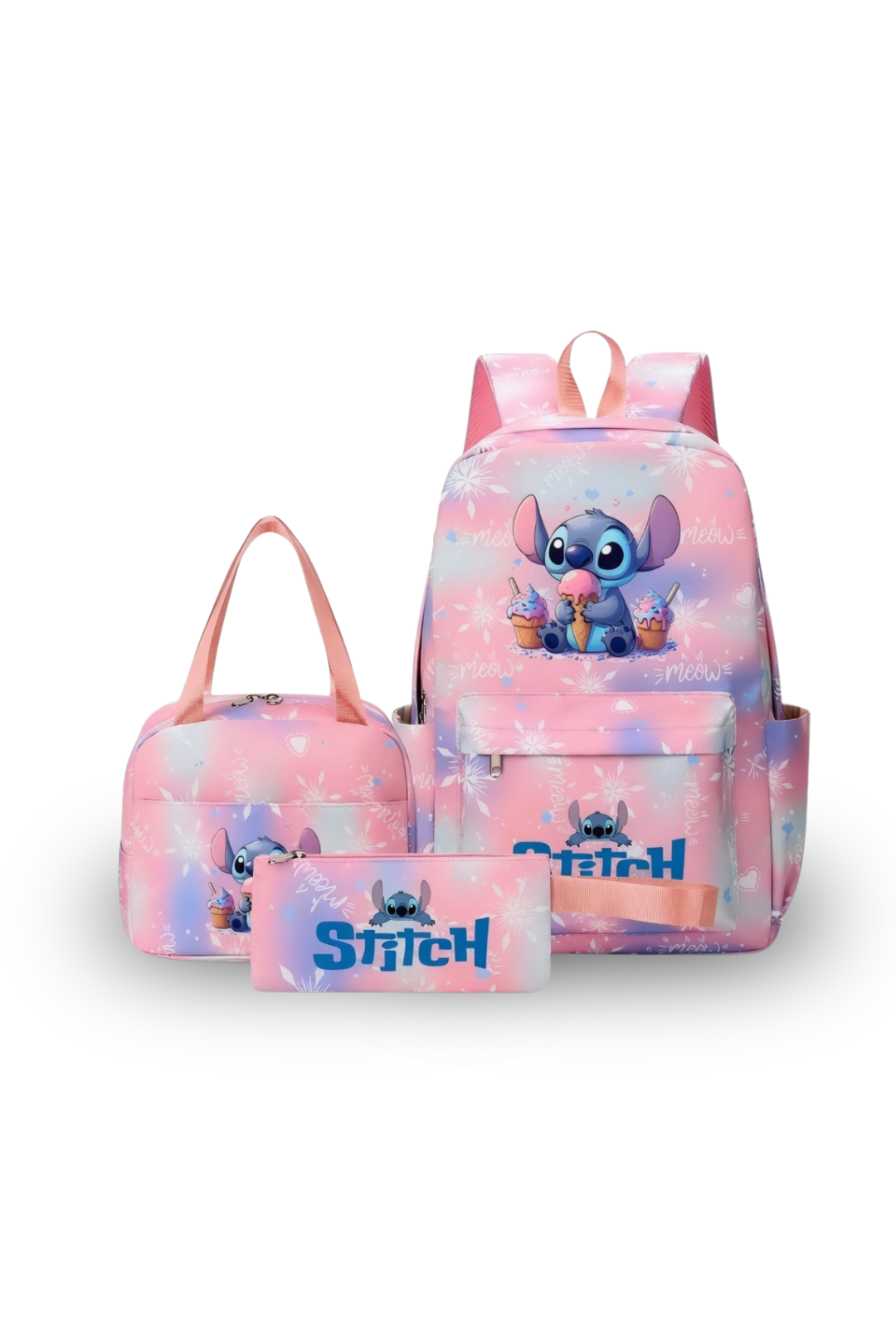 Kids 3-Piece Stitch Backpack Set