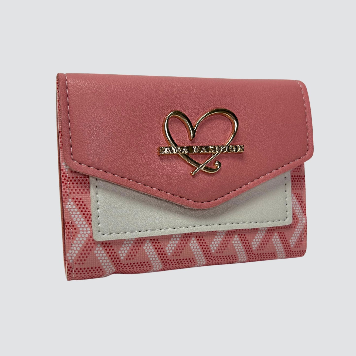 Pink Fashion Trifold Mini Wallet