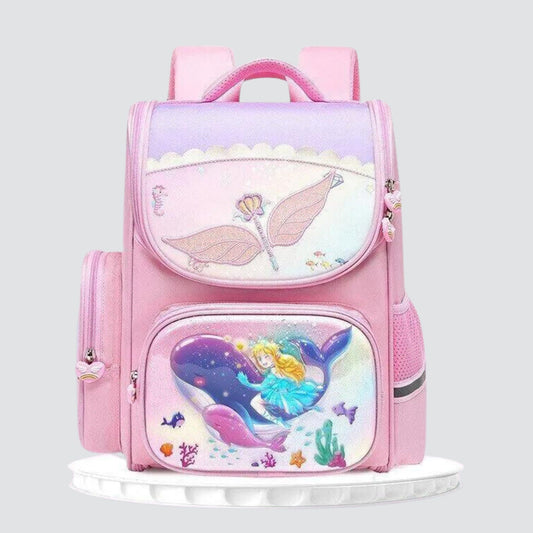 Pink Backpack With Magical Wand and Princess