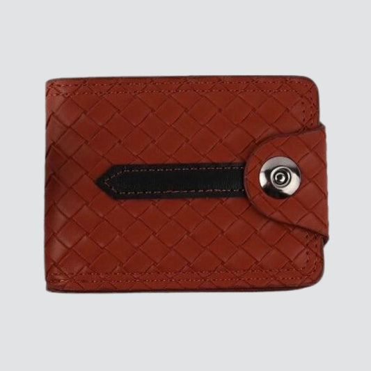 Tan Men's Faux Leather Wallet