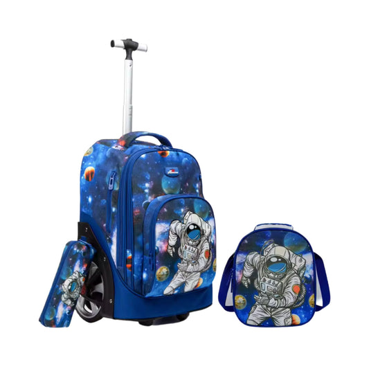 Boys Astronaut 3-Piece Backpack Trolley Set