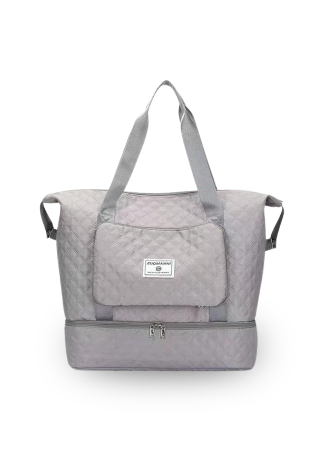 Multi-Compartment Travel Tote Bag (With Bottom Storage)