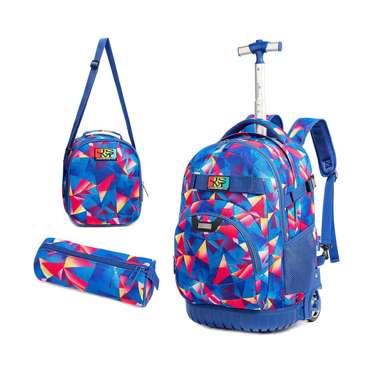 Colourful Abstract 3-Piece Backpack Set