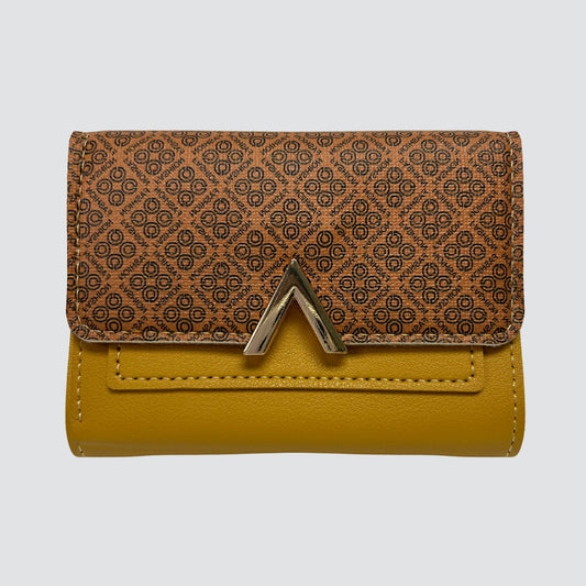 Mustard Fashion Trifold Mini Wallet