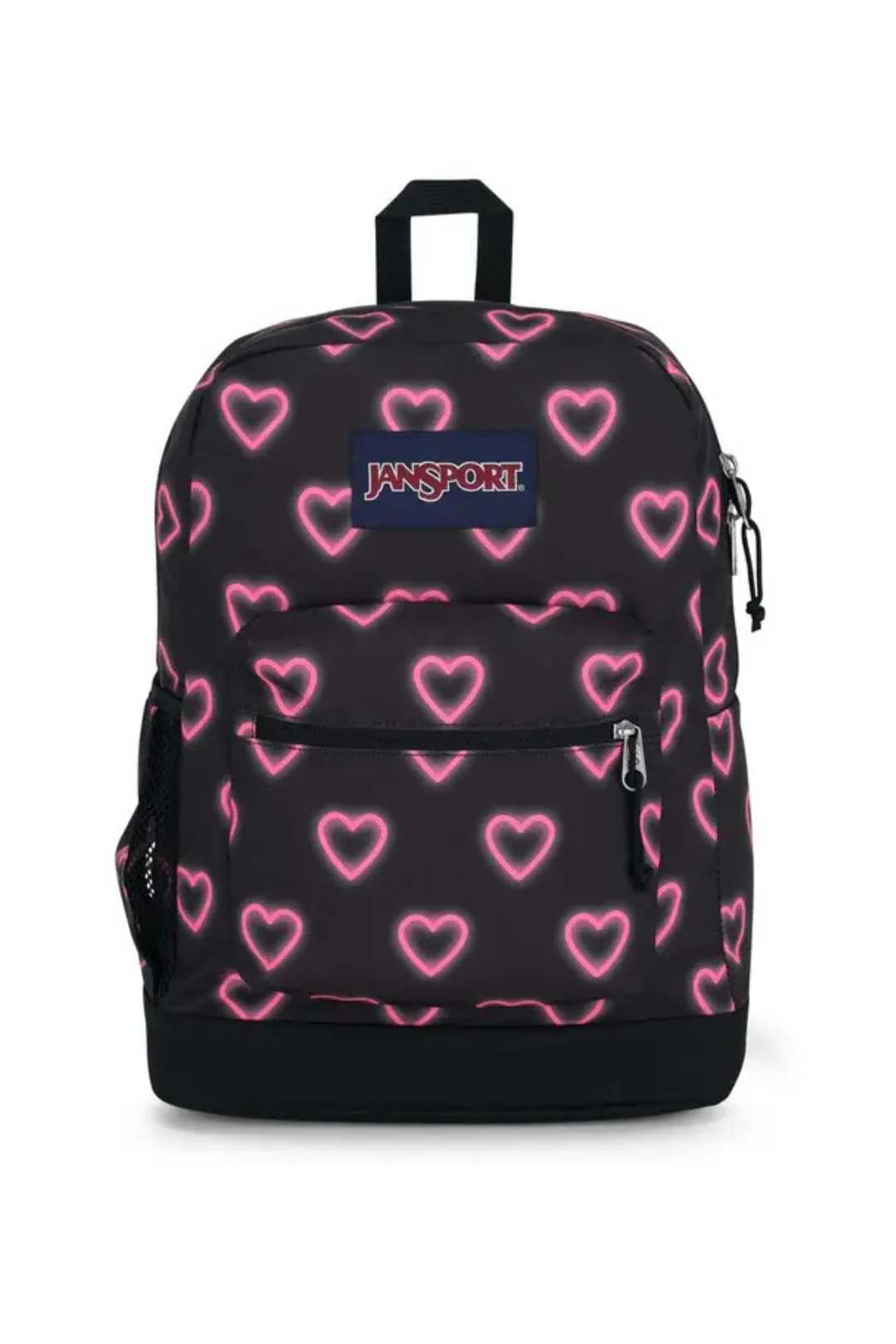 Jansport Crosstown Plus Happy Hearts Black