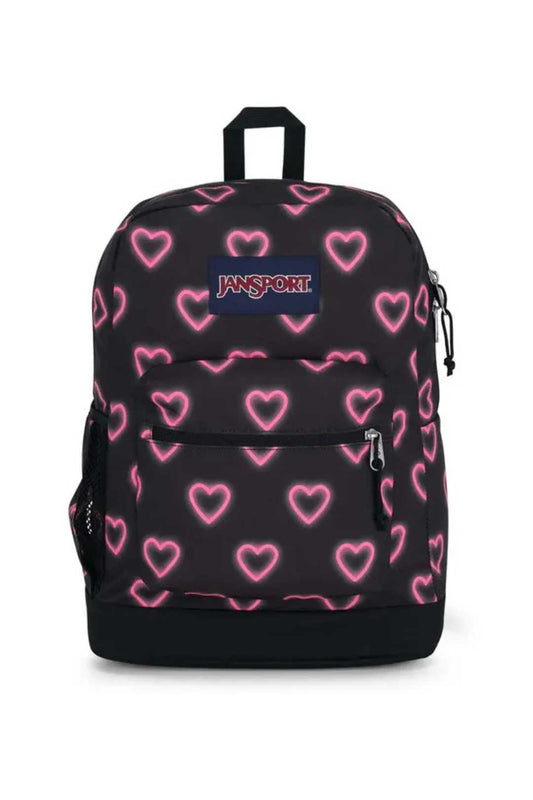 Jansport Crosstown Plus Happy Hearts Black