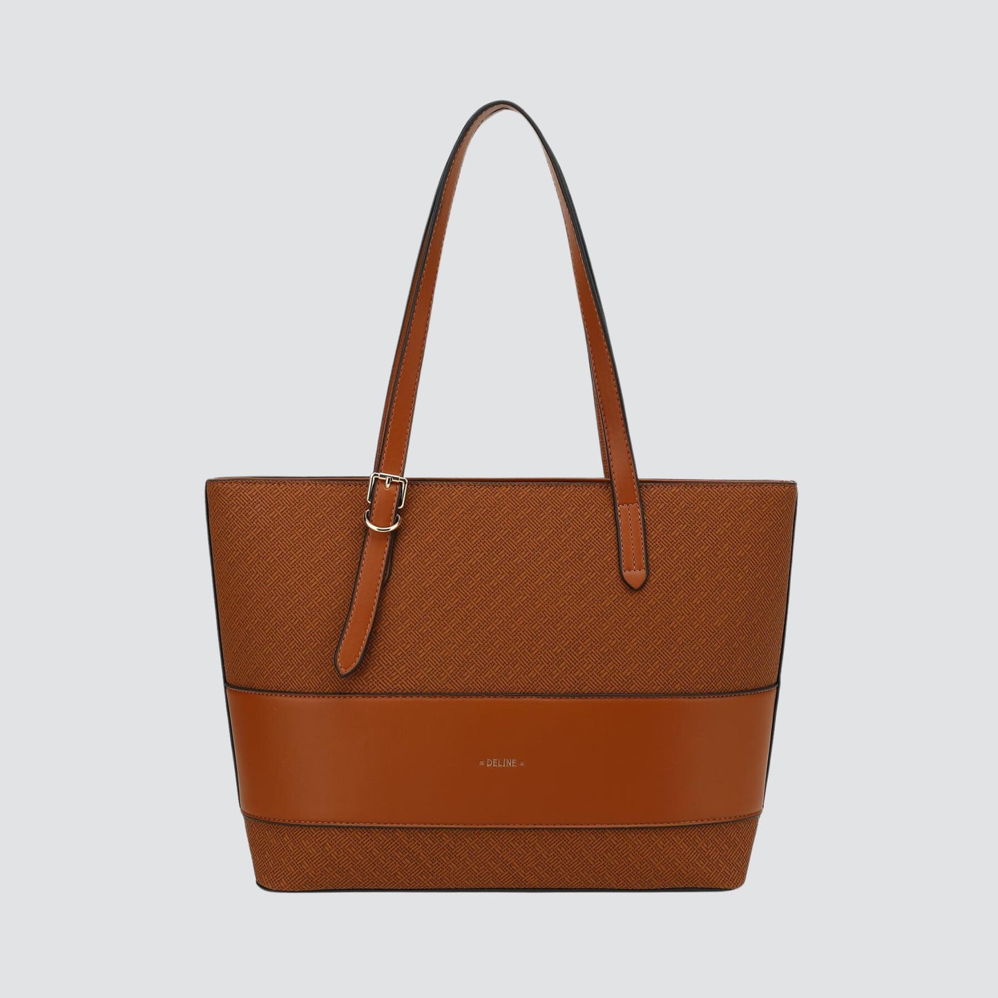 Cognac Deline Tote Handbag