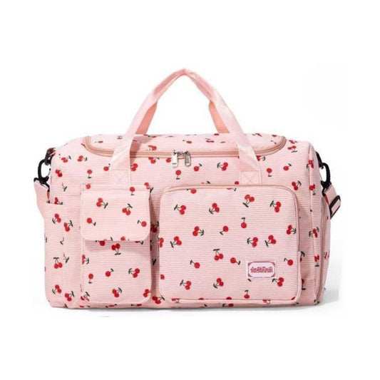 AB203 Cherry Print Duffel Bag