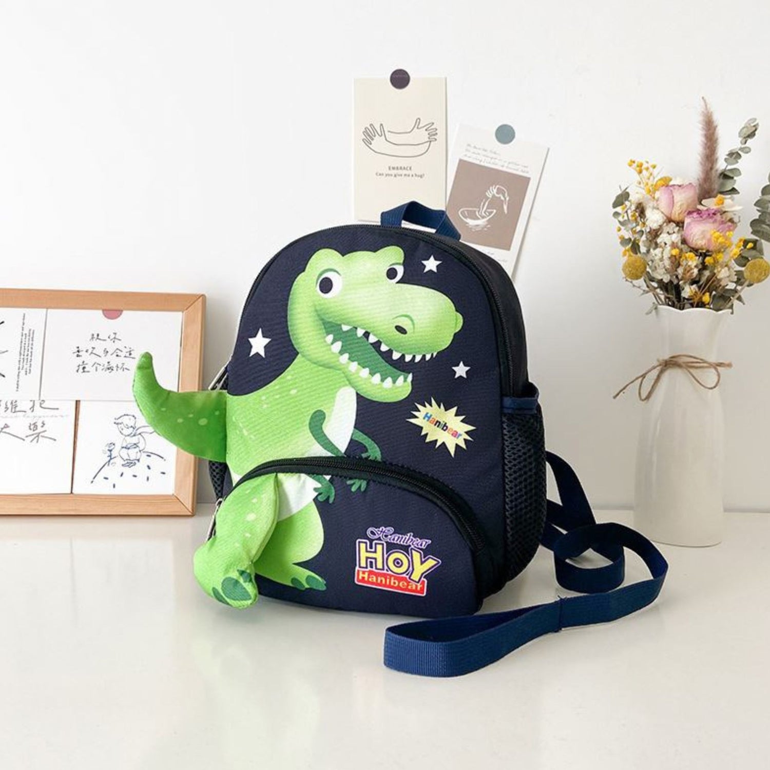 Plush dinosaur outlet backpack