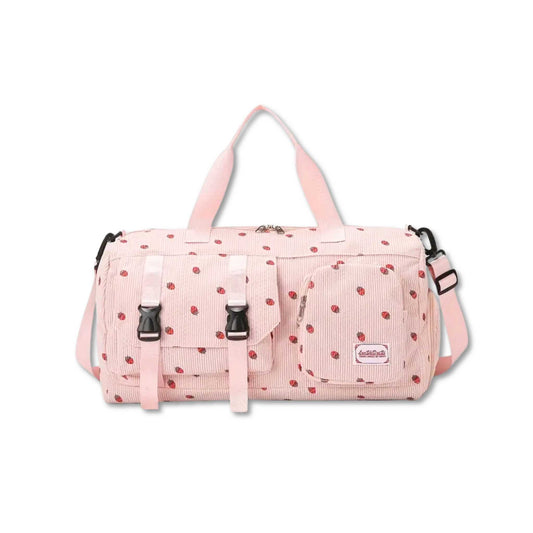AB333 Strawberry Print Duffel Bag
