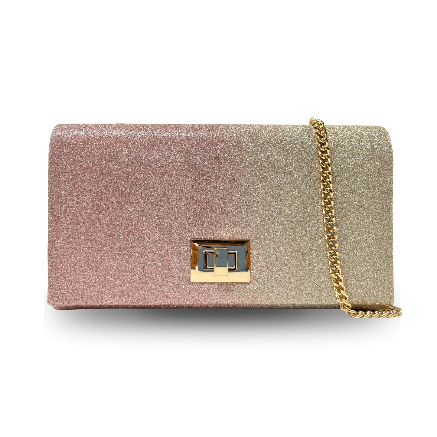 KSE2375 Glitter Clutch with Shoulder Strap