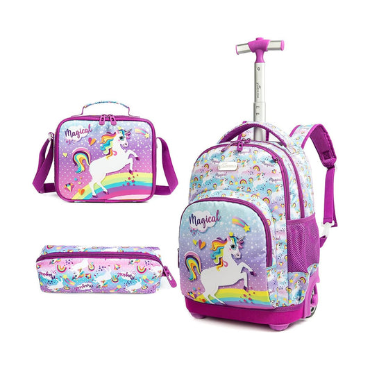 Unicorn 3-Piece Trolley Backpack