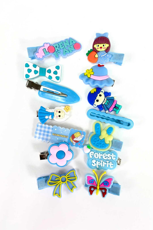 240 20 Blue Hair Clips